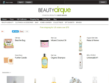 Tablet Screenshot of beautycirque.com